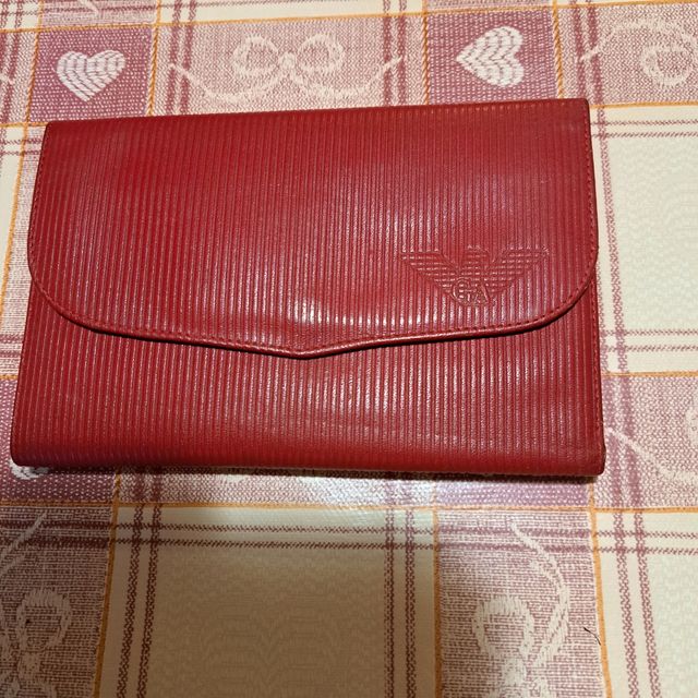 Portafoglio rosso Emporio Armani vintage