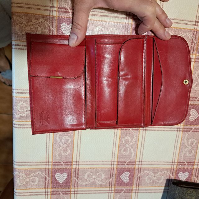 Portafoglio rosso Emporio Armani vintage