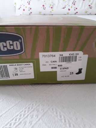 Botas niña talla 25 marca chicco