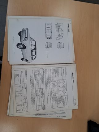 SEAT 133. LIBRO CARACTERISTICAS Y DATOS