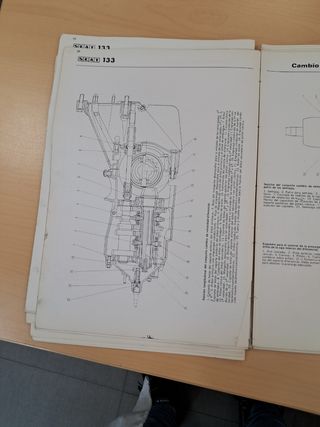 SEAT 133. LIBRO CARACTERISTICAS Y DATOS