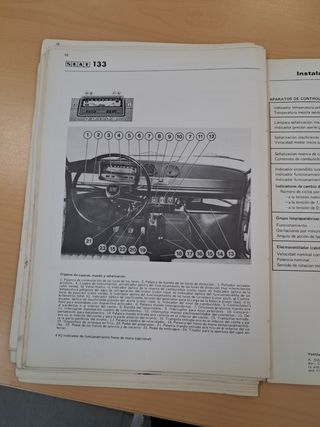 SEAT 133. LIBRO CARACTERISTICAS Y DATOS