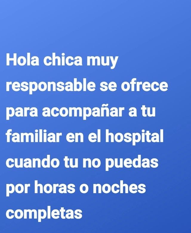 Hola chica muy profesional se ofrece