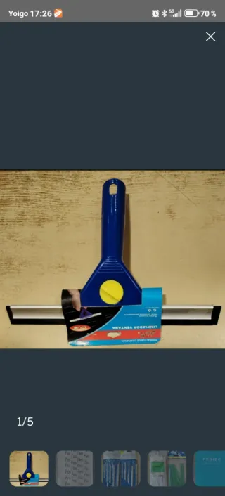 3 LIMPIADOR VENTANAS + 4 LIJAS DE PAPEL + 2 BROCAS