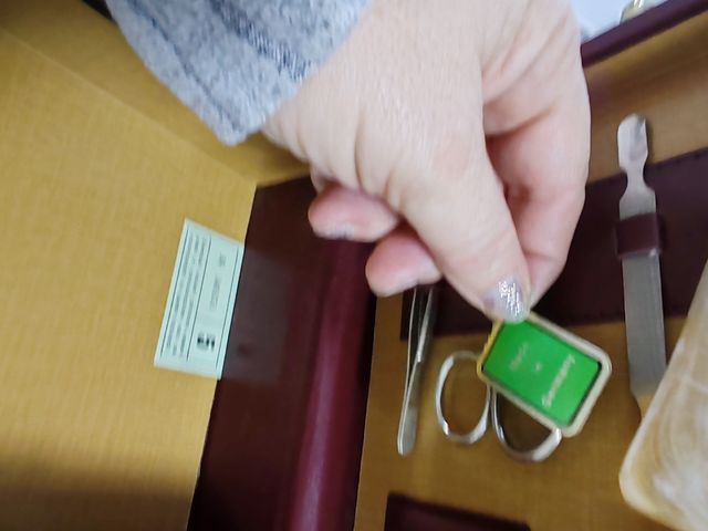 Set toilette uomo Vintage in pelle vera