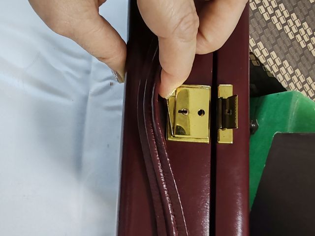 Set toilette uomo Vintage in pelle vera