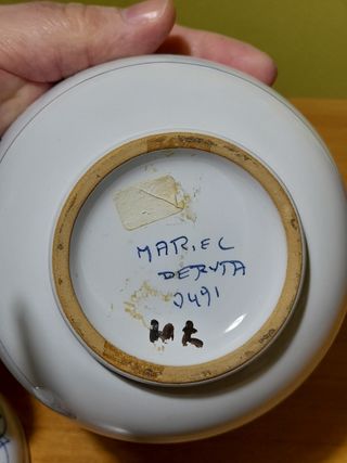 CERAMICA MARI DI DERUTA VINTAGE NUMERATA