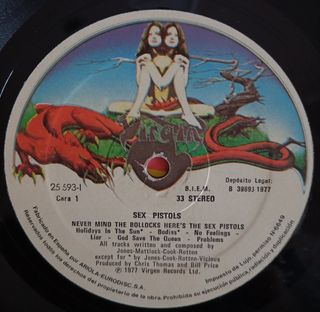 Vinilo LP Sex Pistols Never Mind.. 1977  1 edición