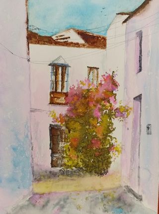 Tres acuarelas originales. Arte. Regalos. Oferta.