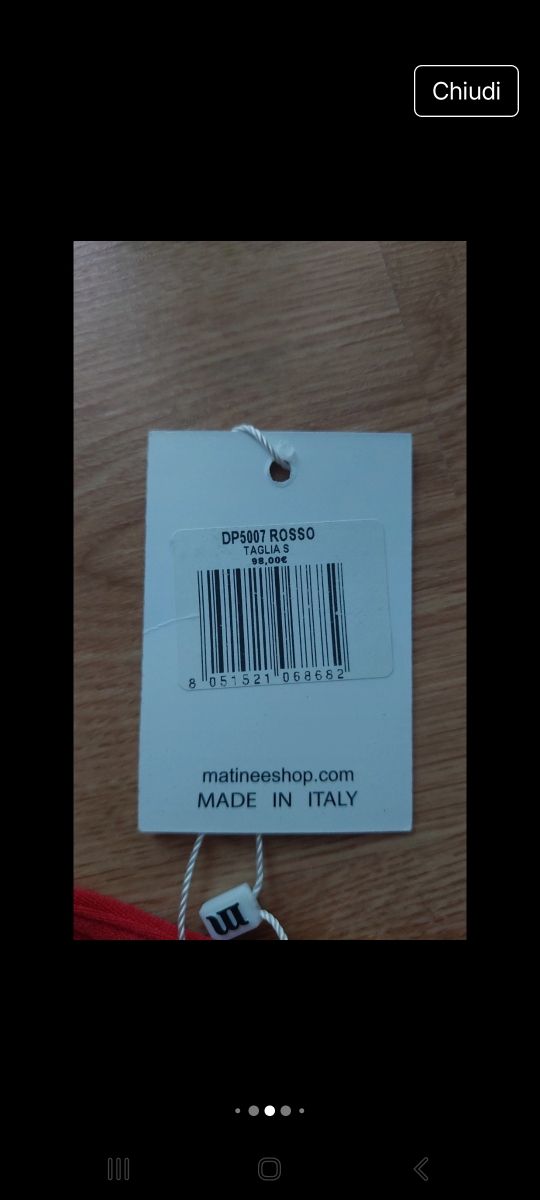 Abito Matinée in lycra Nuovo con cartellino