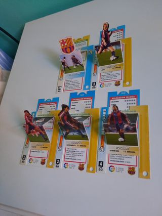 Cartas de Futbol Barça Lote X5