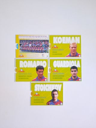 Cartas de Futbol Barça Lote X5