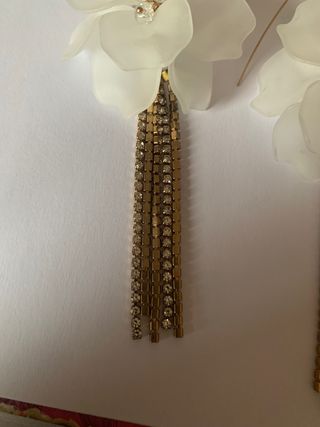 Penedientes largos de flor