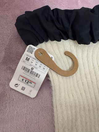 Cuello/bufanda beige de lana Stradivarius