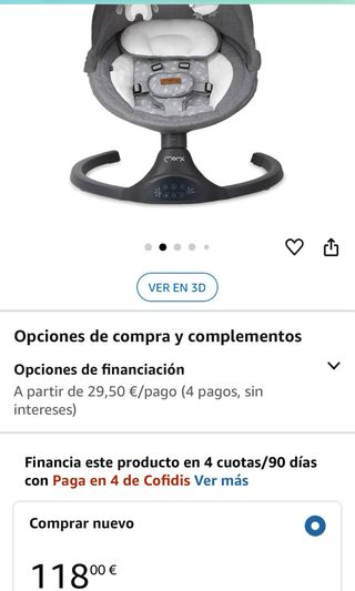 Mecedora automática bebé