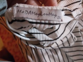 Vestido rallas mujer