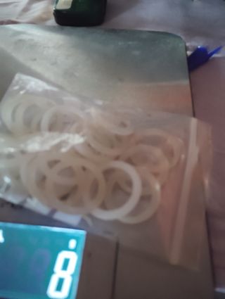 21 anillas plásticas para cortinas 