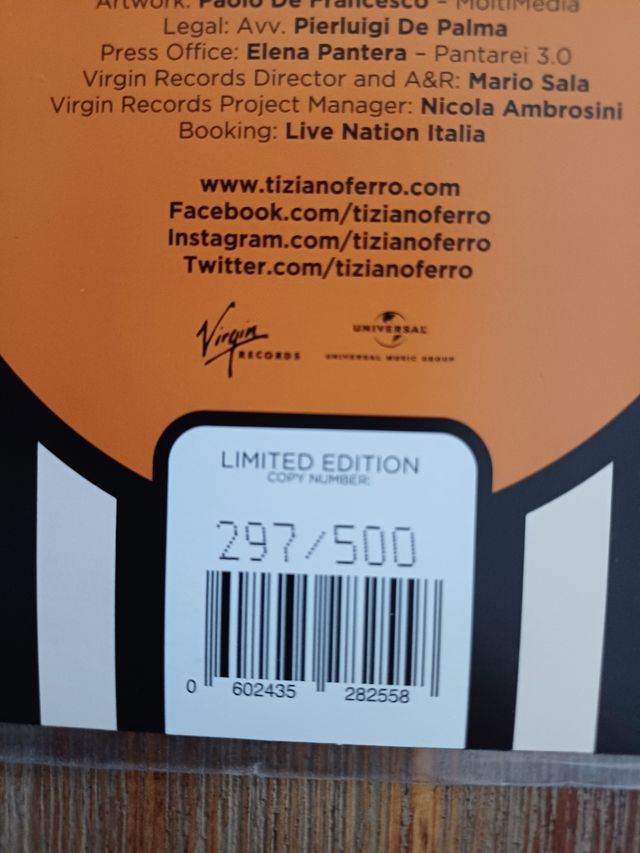Tiziano Ferro Rimmel edizione limitata