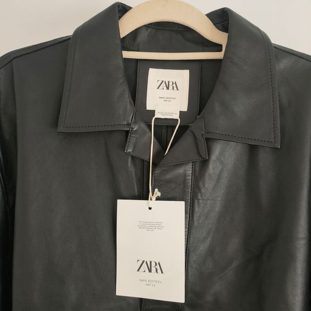 Polo sobrecamisa de piel