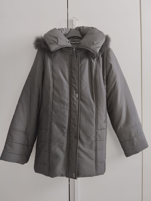 Giacca piumino donna grigia