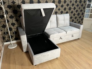 SOFÁ CAMA COMPLETO EN L CON ARCÓN ¡NUEVO!