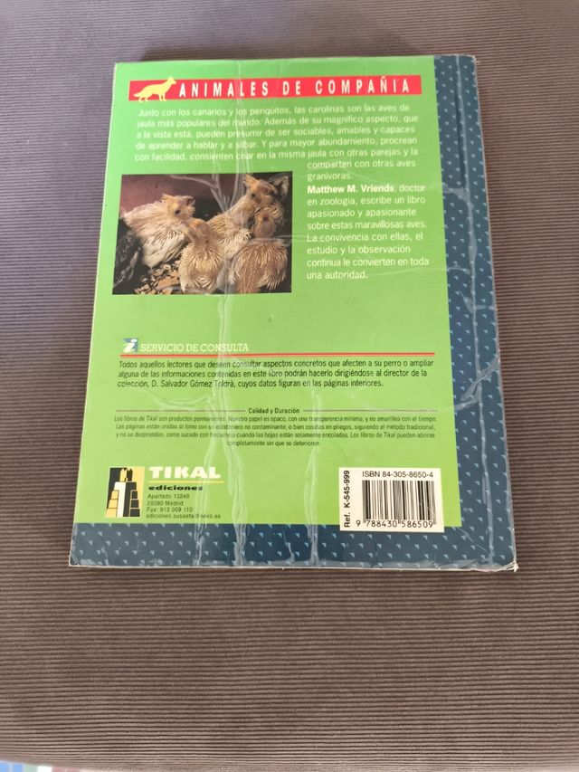 Libro carolinas o ninfas