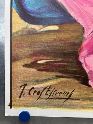 CARTEL DE TOROS, SIN IMPRIMIR, CROS ESTREMS, 1966