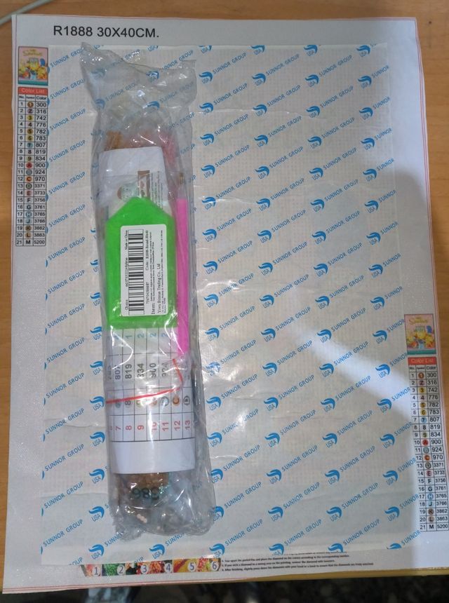 Diamond painting the Simpsons