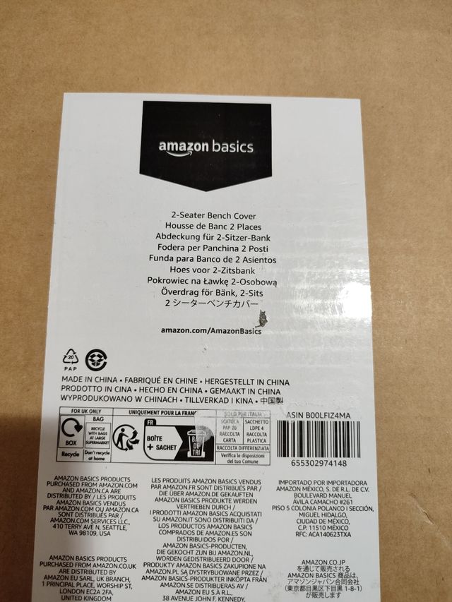 Funda banco 2 asientos 