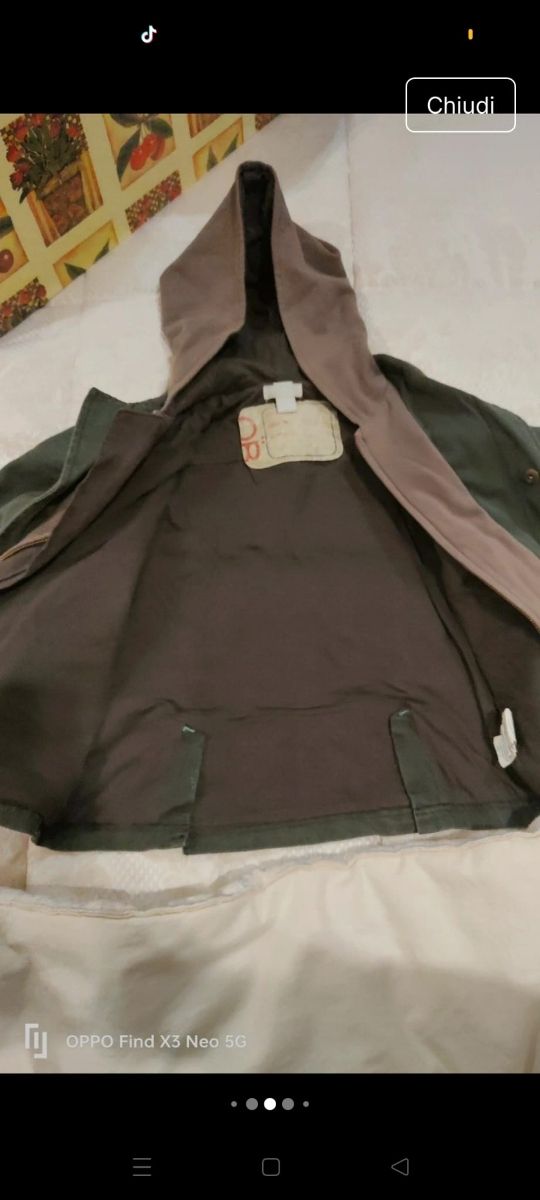 Giacca con cappuccio neonato 