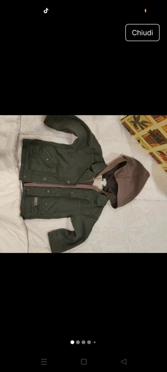 Giacca con cappuccio neonato 