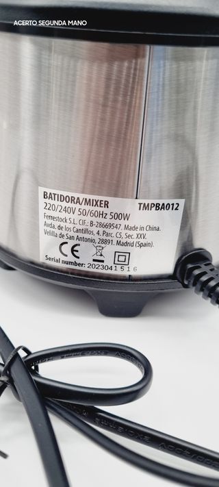 BATIDORA DE VASO TM ELECTRON TMPVA012