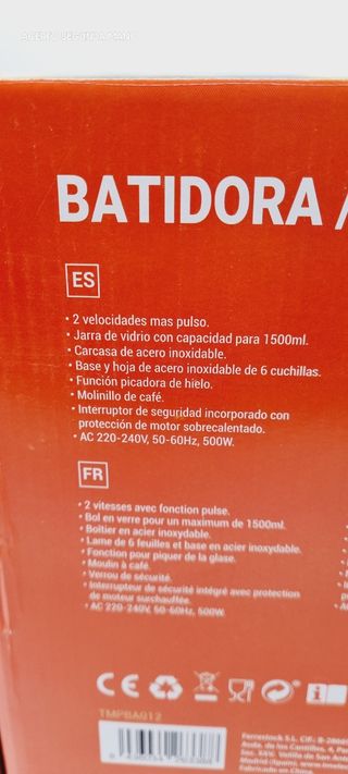 BATIDORA DE VASO TM ELECTRON TMPVA012