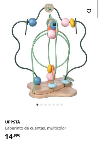 Laberinto cuentas madera bebe