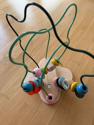 Laberinto cuentas madera bebe