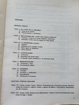 LENGUA Y LITERATURA LATINAS I UNED