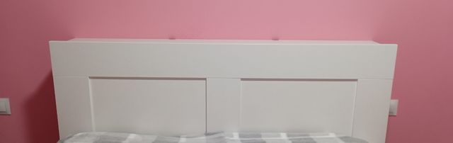 Cabecero Ikea blanco 135cm