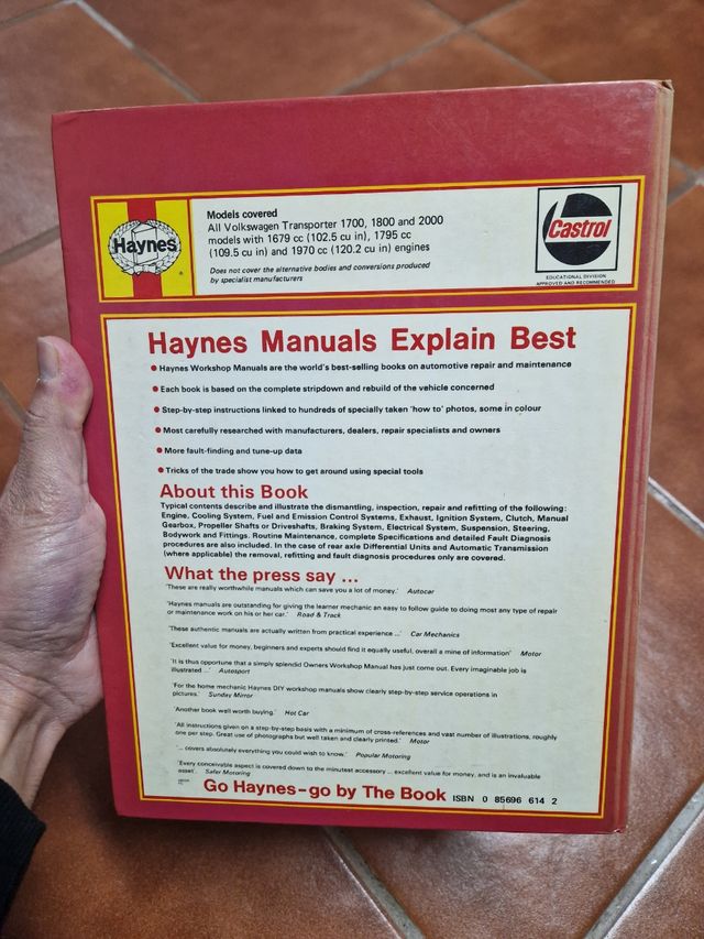 Livro Haynes VW transporter