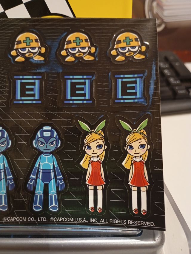 Megaman Universe promotional stickers