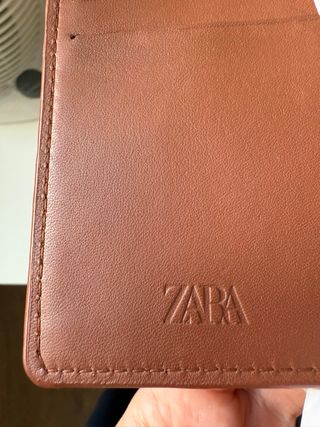 Cartera Piel Zara Marron Nueva