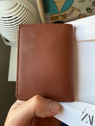 Cartera Piel Zara Marron Nueva