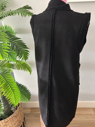 Chaleco largo mujer tacto porl de melocoton