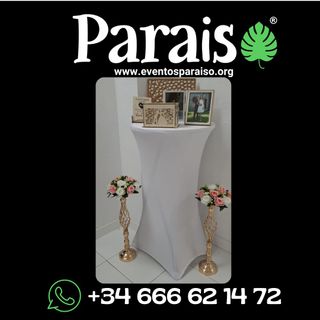 alquiler Fundas/Forros para Mesas Altas Boda Parla