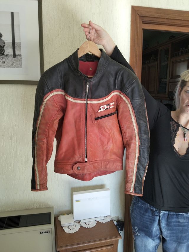 Giacca vintage motociclista Dainese in p