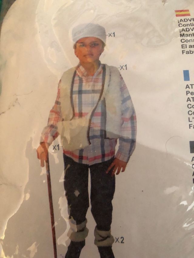 Disfraz de pastor talla 3/4