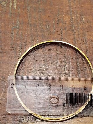 Pulseras oro rígido dúo 18k