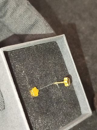 Pendientes oro18k Flor  