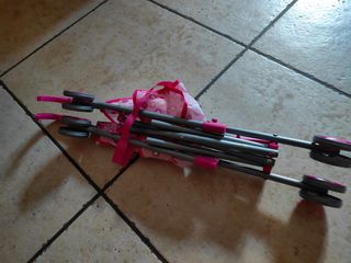 Carrozzino giocattolo bimba. Alluminio