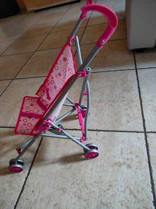 Carrozzino giocattolo bimba. Alluminio
