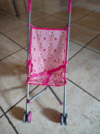 Carrozzino giocattolo bimba. Alluminio